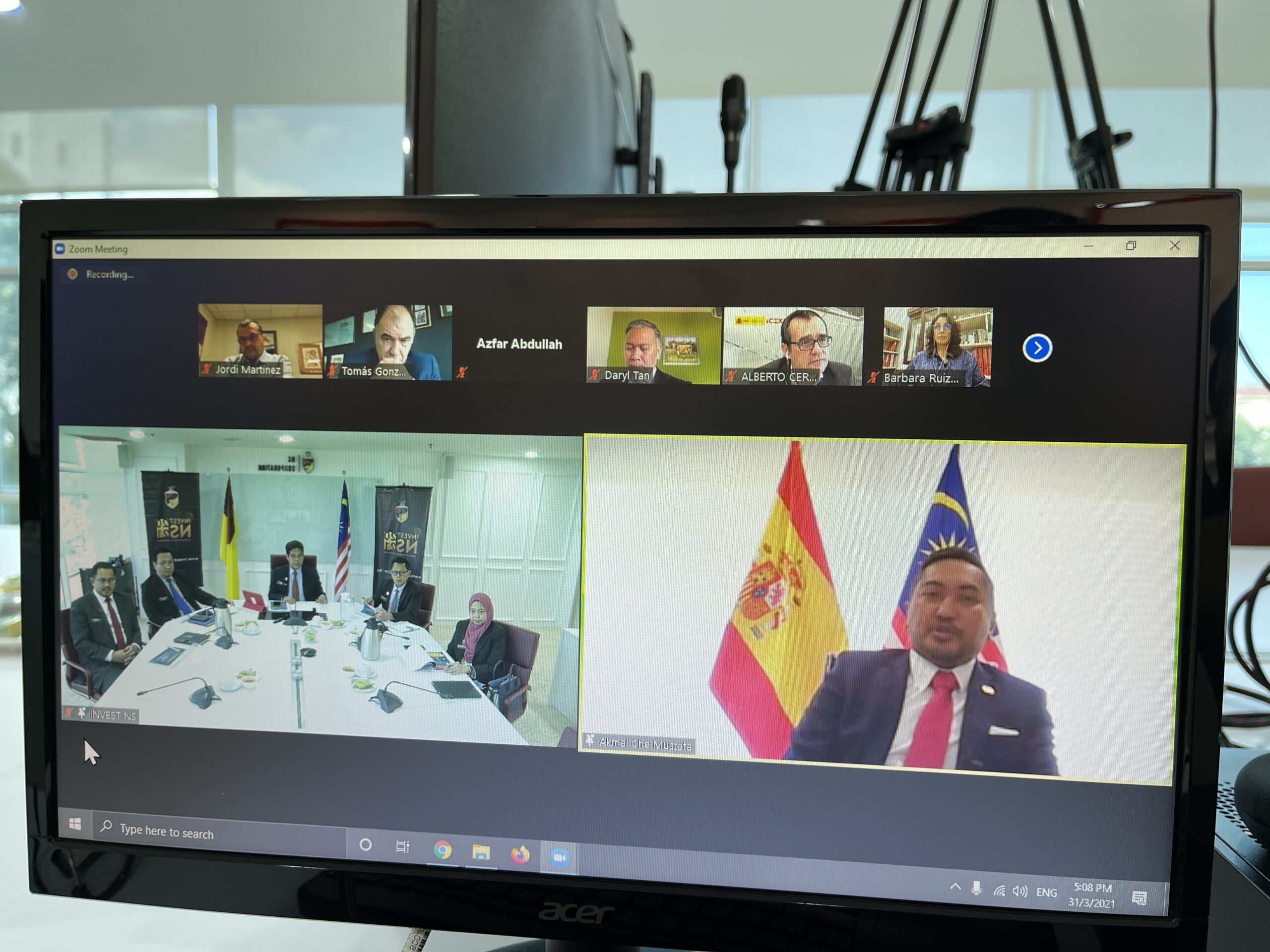 Negeri Sembilan Virtual Investment Promotion Mission to Spain